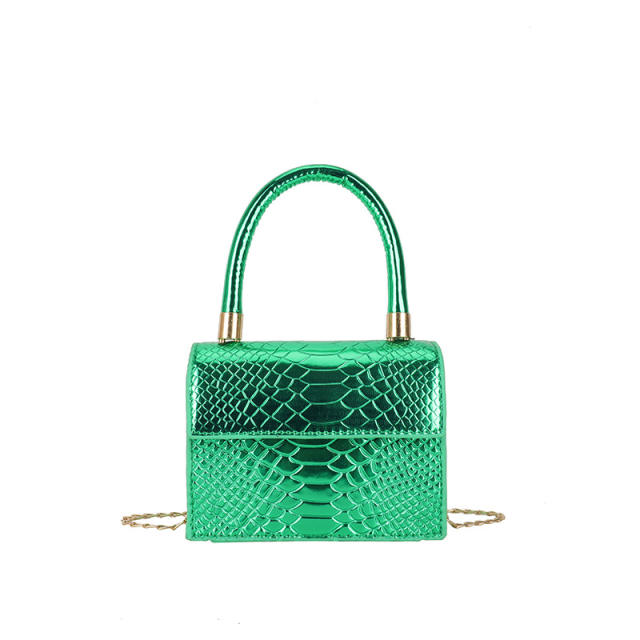 Y2K laser color mini handbag for women