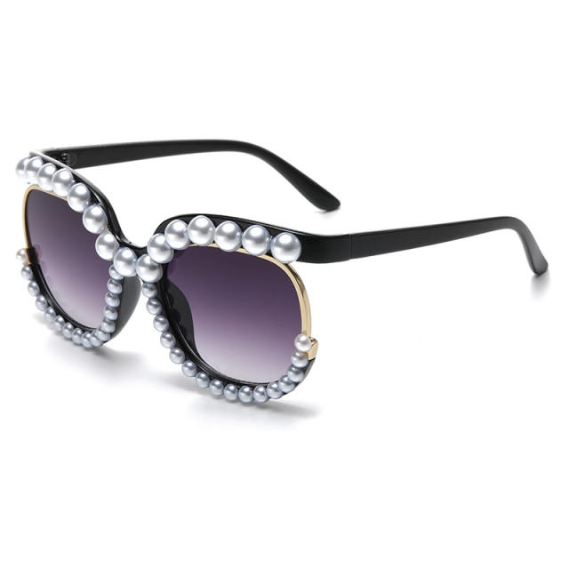 Personality pearl bead women sunglasses