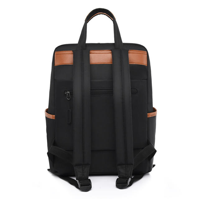 Plain color oxford material laptop bag backpack