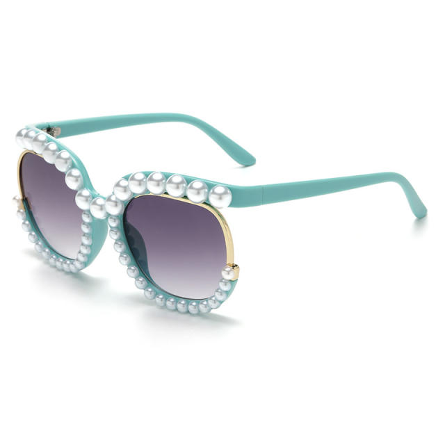 Personality pearl bead women sunglasses