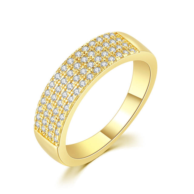 Daimond gold plated copper finger rings