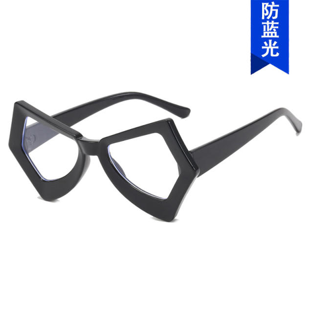 Blue light irregular shape frame reading glasses