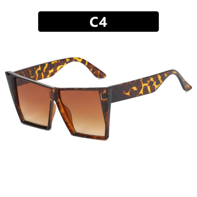 Large size square shape colorful sunglasses
