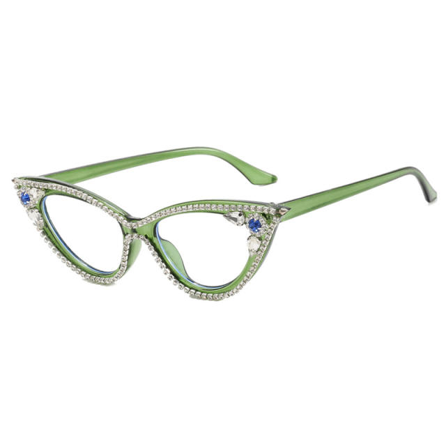 Luxury diamond cat eye shape women reading glasses