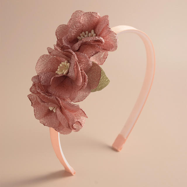 Sweet blooming flower cute color headband for kids