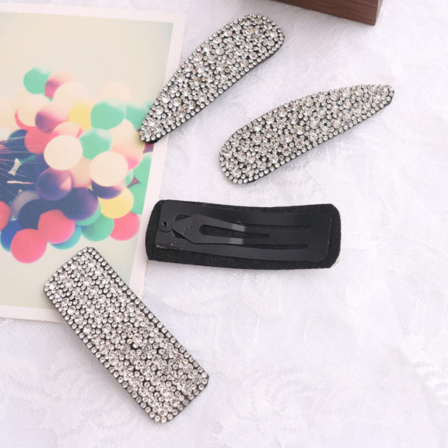 Luxury diamond snap hair clips 1pcs price