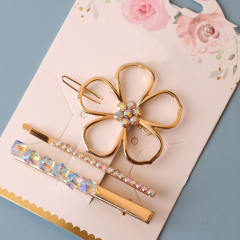 3pcs set hollow out flower bobby pins hair clips set