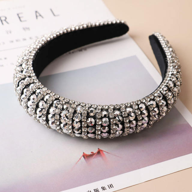 Luxury baroque diamond padded headband