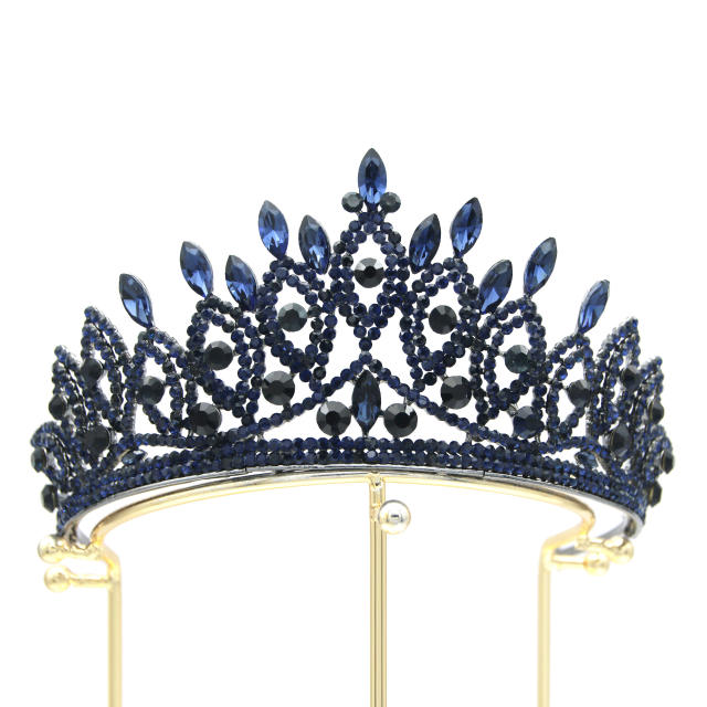 Luxury colorful cubic zircon diamond crown