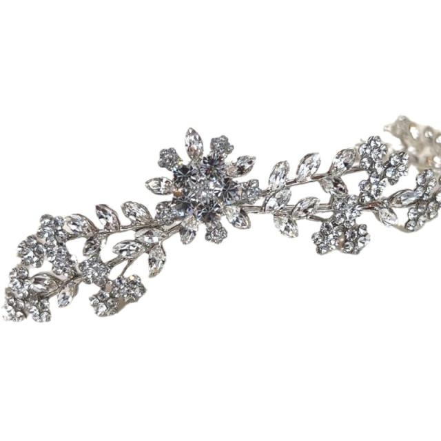 Hot sale diamond flower wedding headband