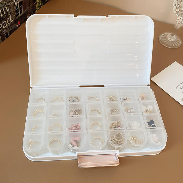 Anti oxidation transparent partition jewelry storage box