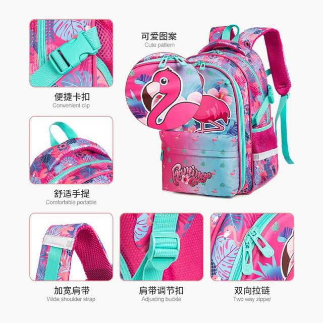 17inch cartoon flamingo heart unicorn school bag lunch bag pencil case set