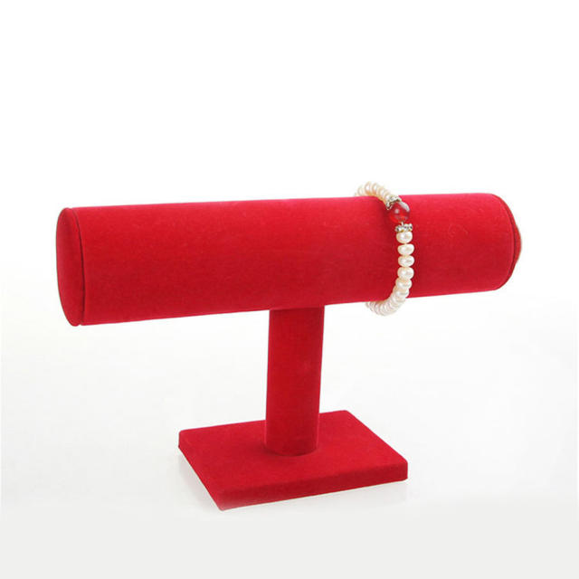 Color velvet bangle bracelet disply stand