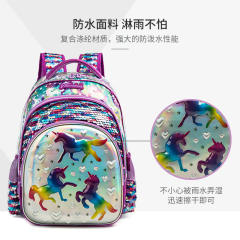 3pcs set cute gilter unicon school bag lunch bag pencil case