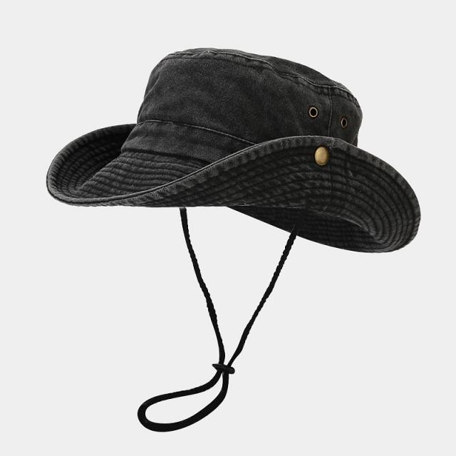 Outdoor vintage color fishing hat bucket hat