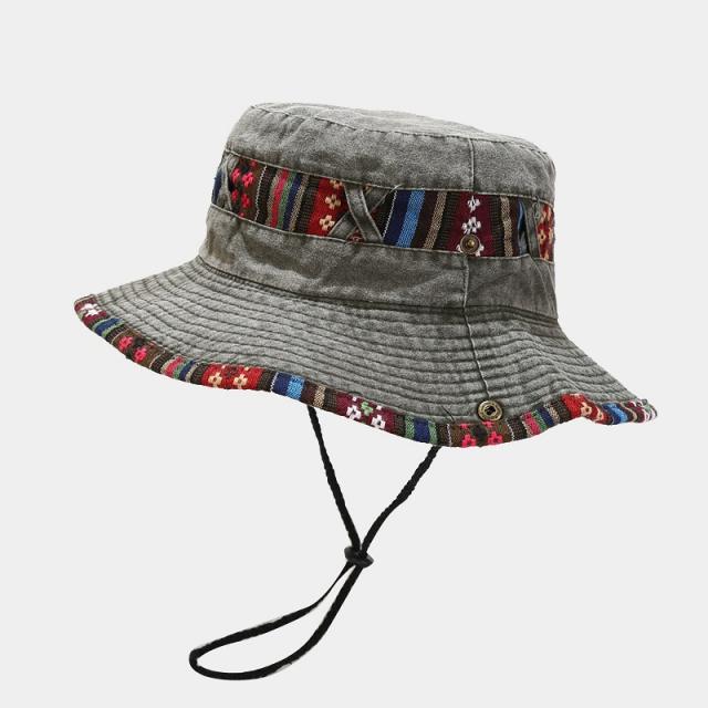 Amazon hot sale national trend outdoor fishing hat bucket hat