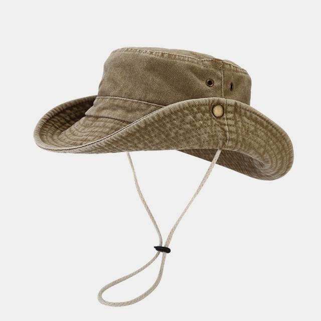 Outdoor vintage color fishing hat bucket hat