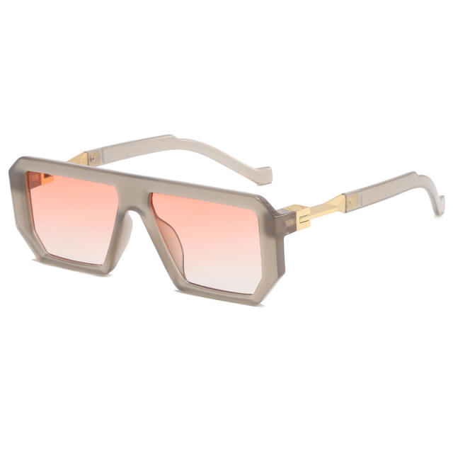 Personality square shape colorful sunglasses