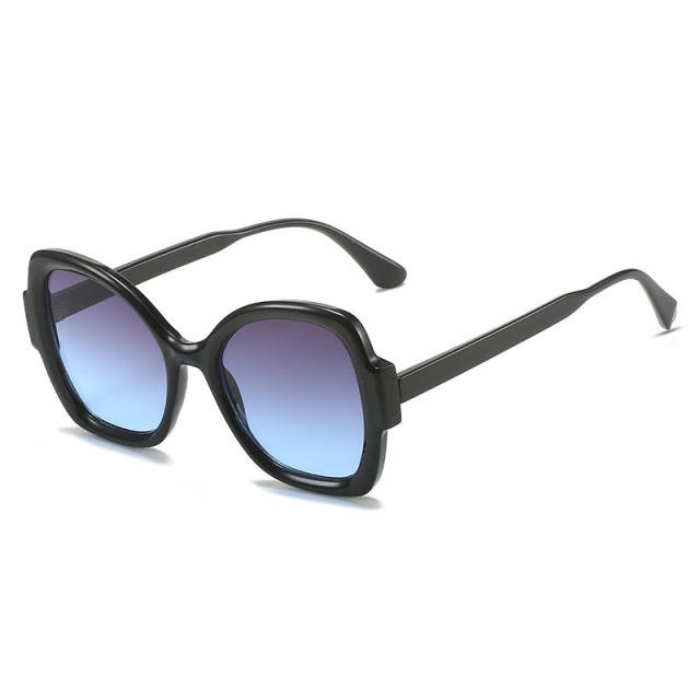 Popular colorful large frame women sunglasses