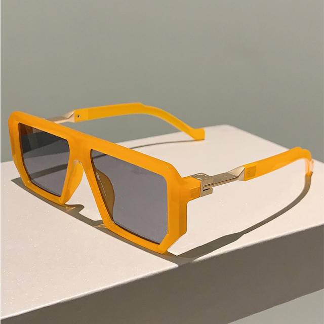 Personality square shape colorful sunglasses