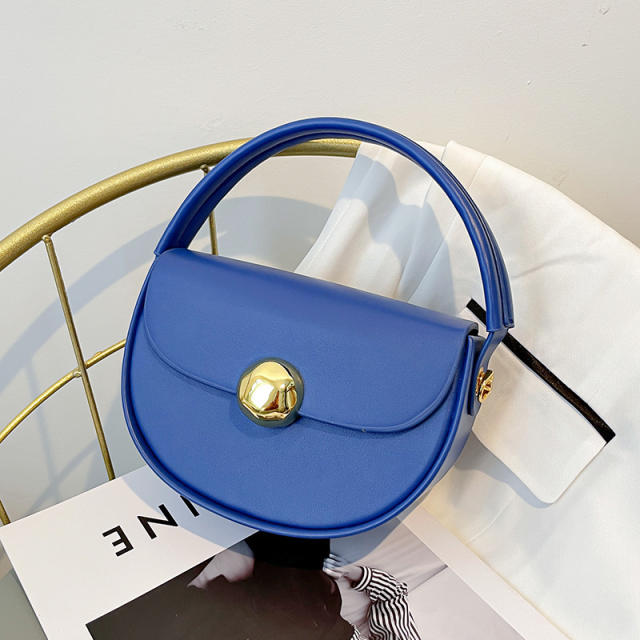Candy color Y2K plain color PU leather cute handbag small bag
