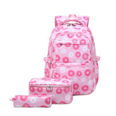 3pcs set large storage school bag lunch bag pencil case