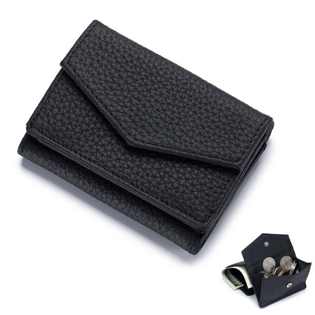 Candy color Genuine Leather women wallet purse
