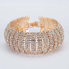 Delicate easy match diamond bangle bracelet