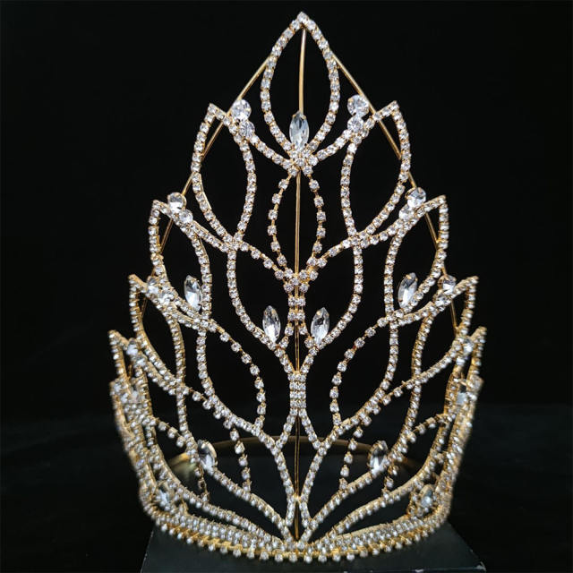 Hot sale hollow out diamond tall crown