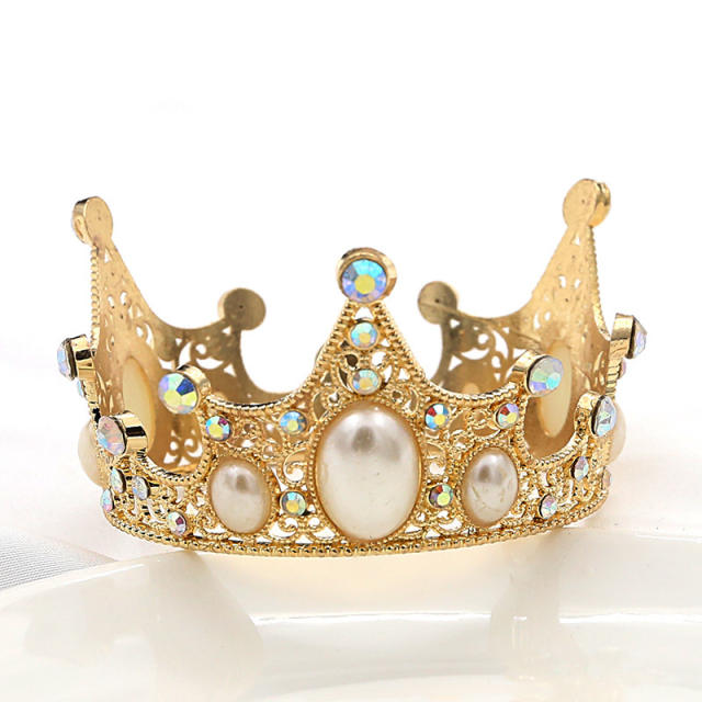 Small size pearl crown for cake bouquet