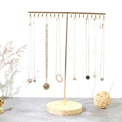 Metal material necklace hanger display stand
