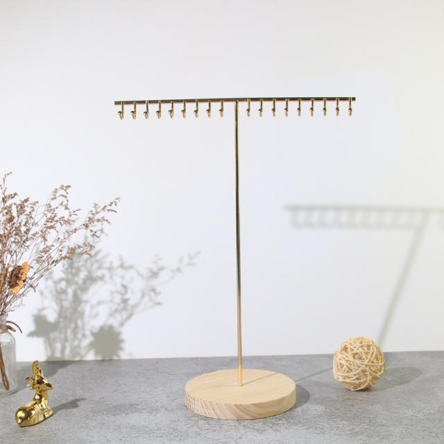 Metal material necklace hanger display stand