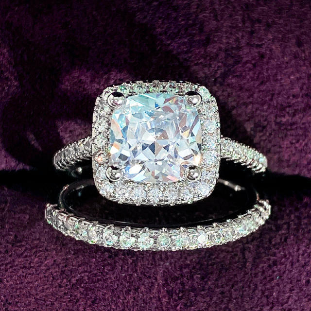Wish hot sale diamond wedding rings set engagement rings