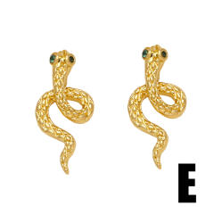 Sweet crab dragonfly animal series pave setting cubic zircon copper studs earrings