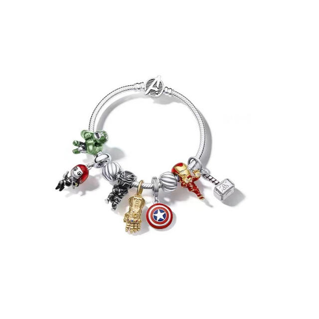 Hot sale super hero series diy bracelet bead