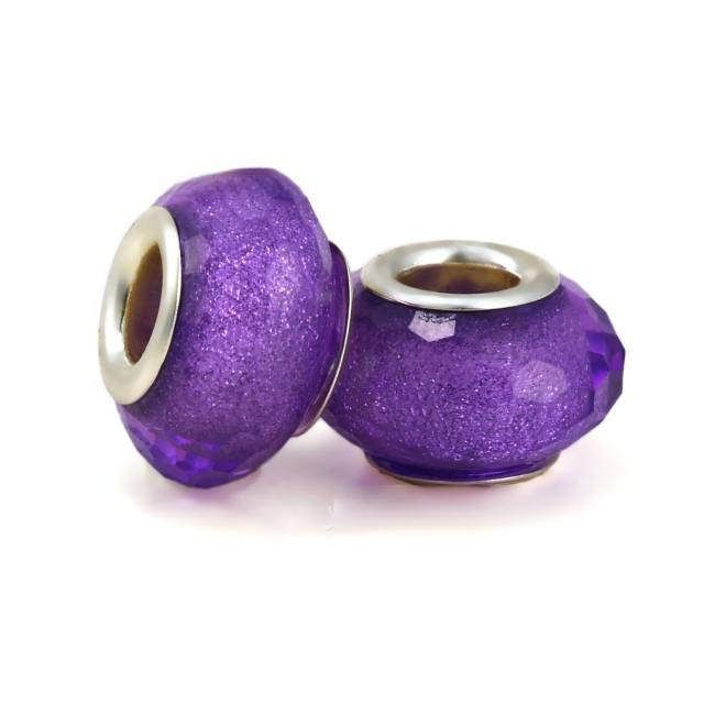 Magic purple color series diy bracelet charm bead