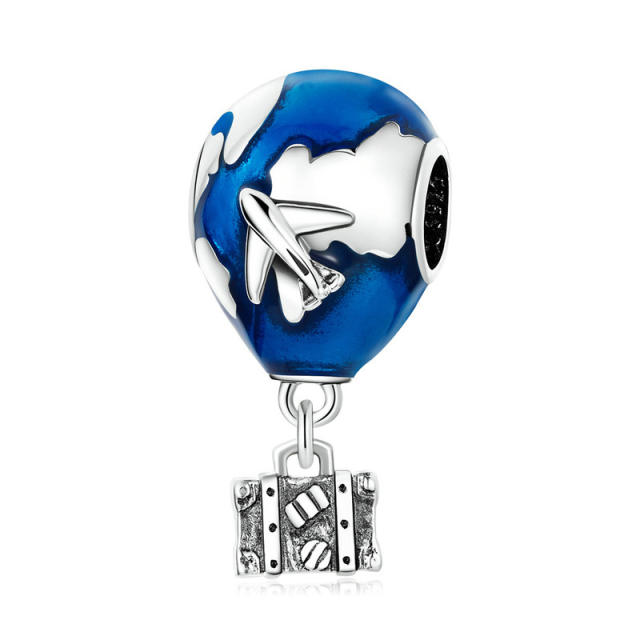 Disney series pandora series alloy hot air balloon diy bracelet charm