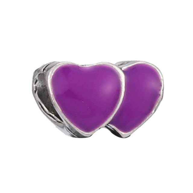 Magic purple color series diy bracelet charm bead