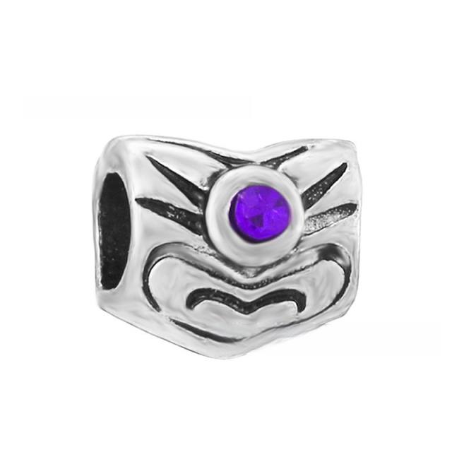 Magic purple color series diy bracelet charm bead