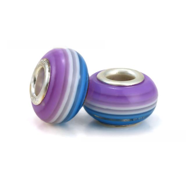 Magic purple color series diy bracelet charm bead