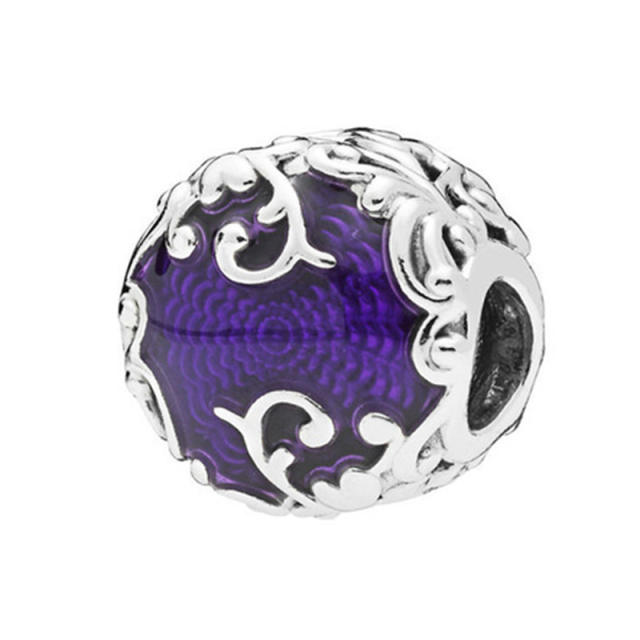 Magic purple color series diy bracelet charm bead