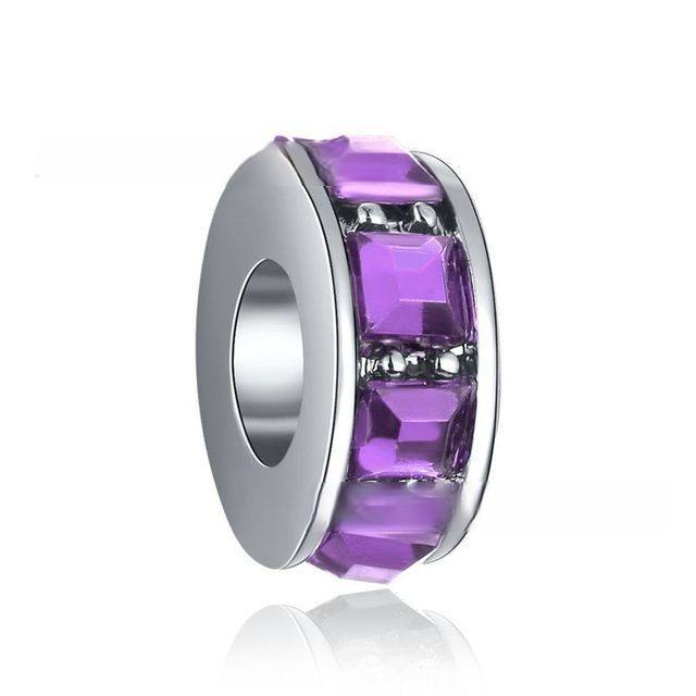 Magic purple color series diy bracelet charm bead