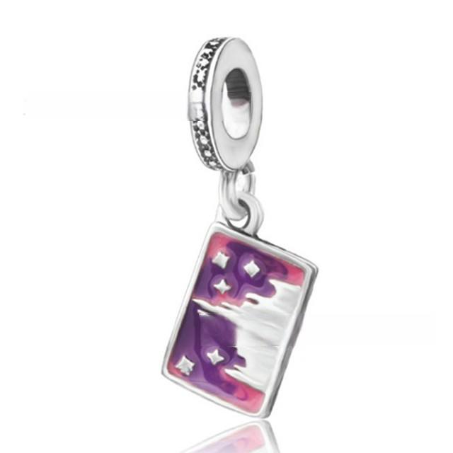 Magic purple color series diy bracelet charm bead