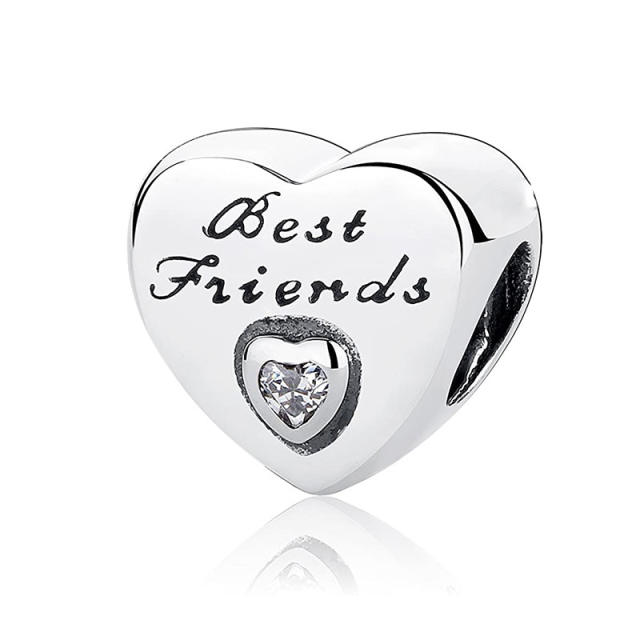 Family friend mom letter engrave heart mother's day diy bracelet bead