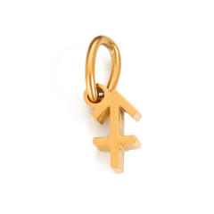 Zodiac stainless steel necklace pendant diy jewelry
