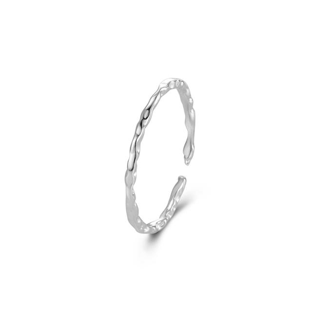 INS 925 sterling silver simple openning finger rings  1pcs price