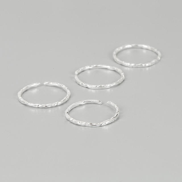 INS 925 sterling silver simple openning finger rings  1pcs price