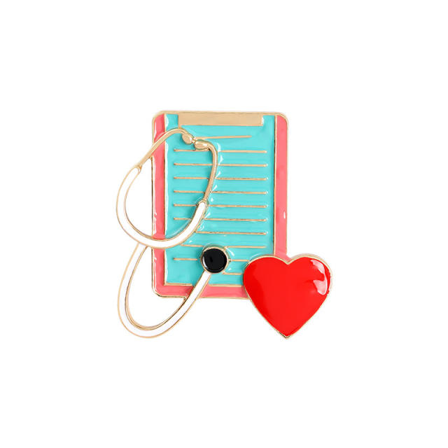 Creative enamel nurse doctor brooch pins