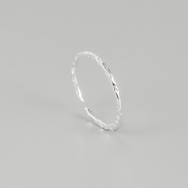 INS 925 sterling silver simple openning finger rings  1pcs price