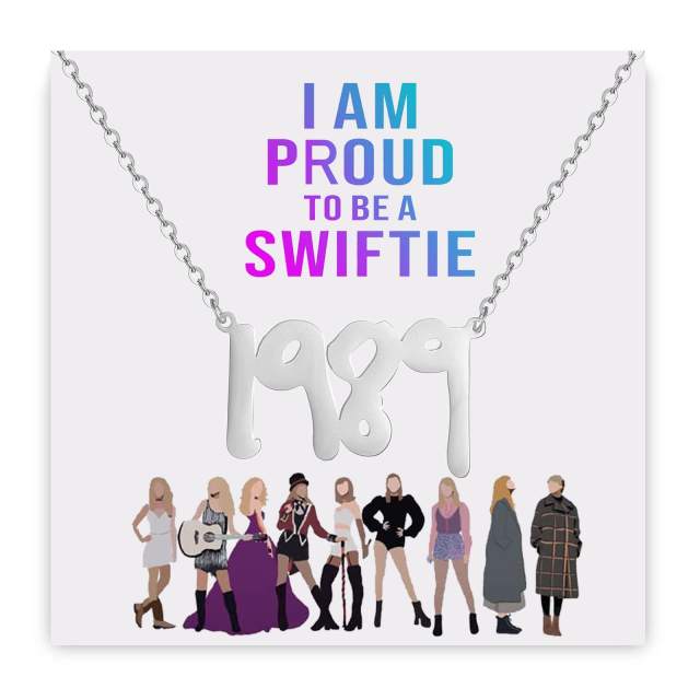 swiftie stainless steel music friendship necklace letter necklace